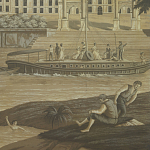 Обои ручная роспись Monuments of Paris Eau Forte on antique scenic Xuan paper варинант исполнения - 1 | Loft Concept в Саратове