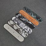 Бра с каменным основанием и 3-мя плафоном из стекла Shaw Marble Lighting варинант исполнения - 1 | Loft Concept в Саратове