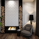 Гипсовая 3D Панель M-38 варинант исполнения - 1 | Loft Concept в Саратове