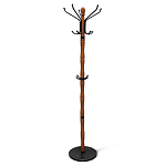 Вешалка напольная деревянная с черными металлическими крючками Noble Branches варинант исполнения - 1 | Loft Concept в Саратове