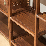 Стеллаж деревянный с полками для хранения Moon Walnut Furniture варинант исполнения - 3 | Loft Concept в Саратове