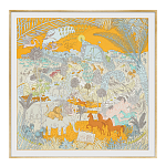 Картина Hermes Le Carnaval des Animaux Orange варинант исполнения - 1 | Loft Concept в Саратове