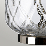 Настольная лампа с цилиндрическим абажуром и прозрачным стеклянным основанием Quintiesse варинант исполнения - 5 | Loft Concept в Саратове