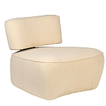 Кресло бежевое без подлокотников с обивкой из ткани букле Space of Freedom варинант исполнения - 1 | Loft Concept в Саратове