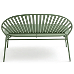 Зелёная скамья из стали Goodwin Metal Bench Green варинант исполнения - 3 | Loft Concept в Саратове