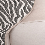 Кресло без подлокотников бежевое с принтом Macrocosm варинант исполнения - 2 | Loft Concept в Саратове