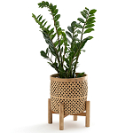 Кашпо на ножках из бамбука Bamboo Decor варинант исполнения - 2 | Loft Concept в Саратове