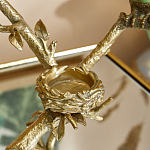 Подсвечник с двумя попугаями из фарфора на бронзовой ветке Eden Garden варинант исполнения - 4 | Loft Concept в Саратове