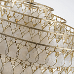 Люстра многоярусная с декором из натуральной морской ракушки Iridescent Light варинант исполнения - 7 | Loft Concept в Саратове