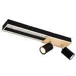 Потолочный светильник черный GAVIN WOOD варинант исполнения - 1 | Loft Concept в Саратове