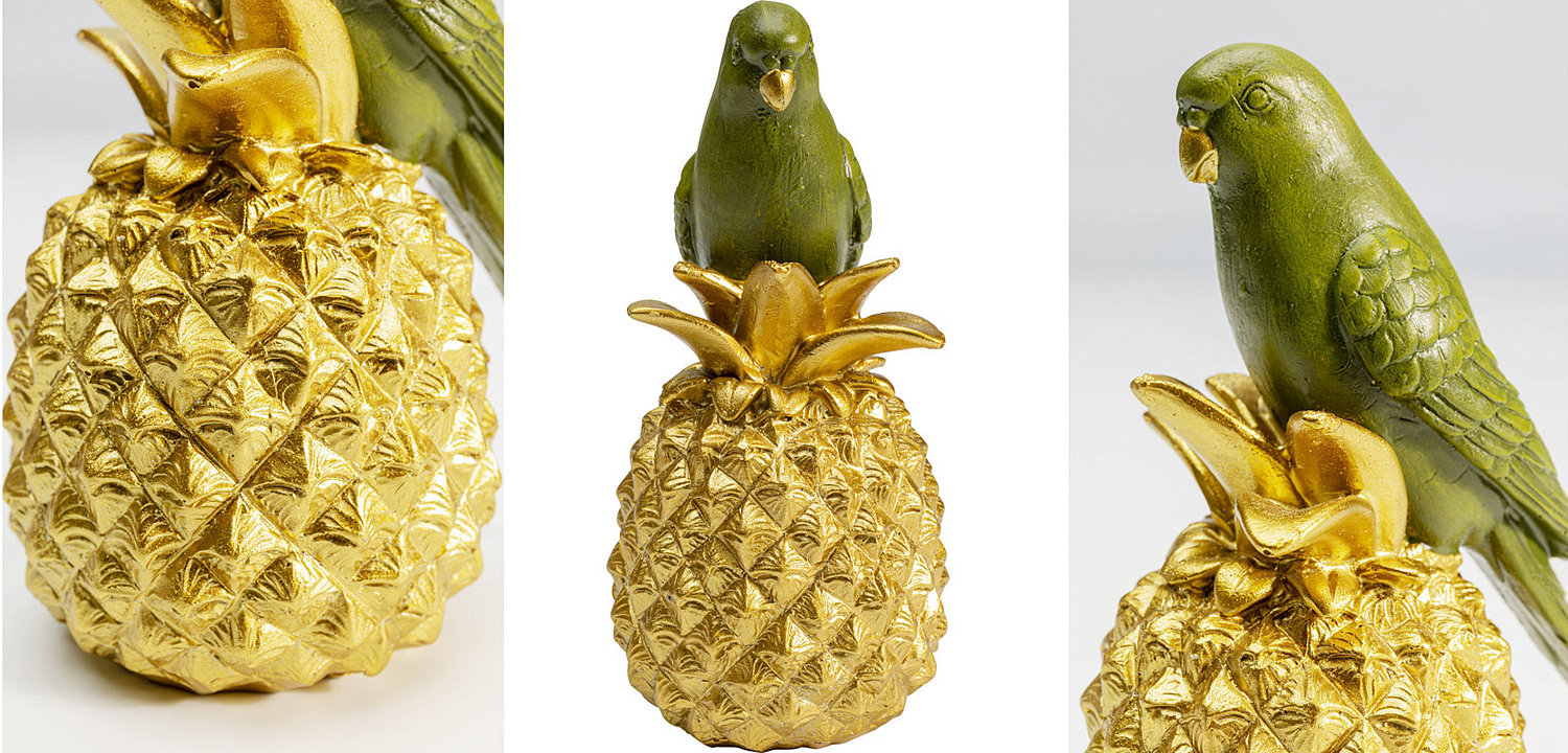 Статуэтка Green Parrot on a Pineapple Статуэтка Green Parrot on a Pineapple - Loft-Concept в Саратове