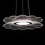 Люстра с прозрачным волнистым плафоном в форме цветка Ethereal Bloom варинант исполнения - 6 | Loft Concept в Саратове