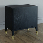 Прикроватная тумбочка с полкой Elsa Dreams Black варинант исполнения - 4 | Loft Concept в Саратове