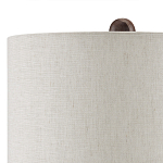 Настольная лампа из мрамора с тканевым абажуром Seductress варинант исполнения - 2 | Loft Concept в Саратове