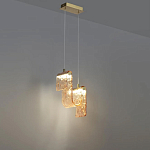 Подвесной светильник волнистой формы из фактурного стекла Wave варинант исполнения - 4 | Loft Concept в Саратове