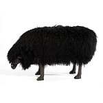 Банкетка Овечка черная Sheep Bench Black head down варинант исполнения - 1 | Loft Concept в Саратове