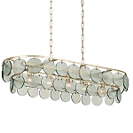 Люстра овальной формы с каскадом из декоративных элементов Harmony of Light варинант исполнения - 2 | Loft Concept в Саратове