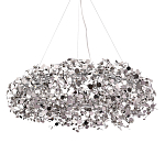 Люстра подвесная круглая с многочисленными металлическими круглыми элементами Terzani Argent варинант исполнения - 1 | Loft Concept в Саратове