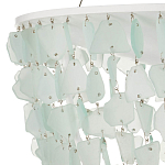Люстра круглая с каскадом из декоративных элементов Sea Glass варинант исполнения - 2 | Loft Concept в Саратове