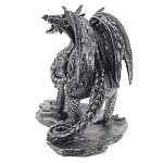 Декоративная статуэтка Дракон Dragon Black Silver Statuette варинант исполнения - 2 | Loft Concept в Саратове