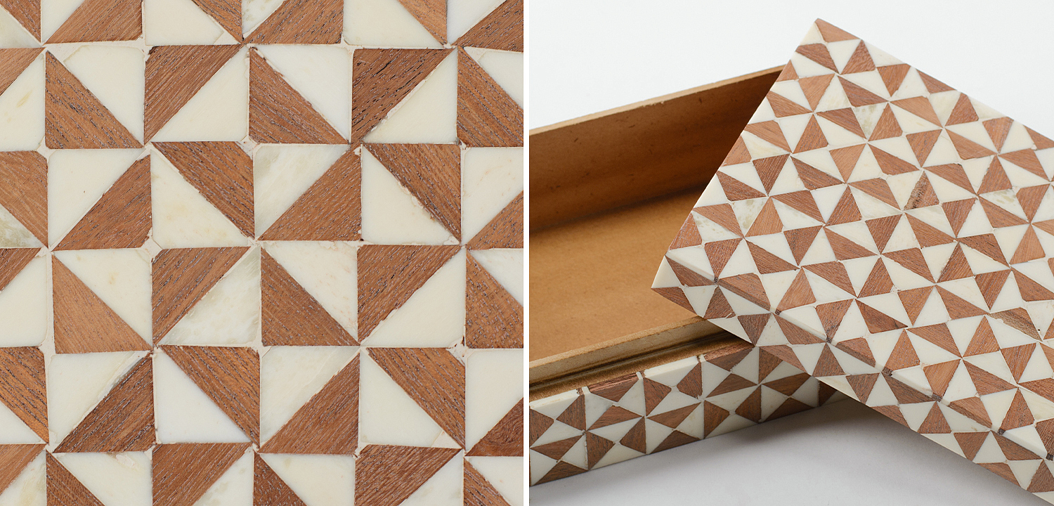 Шкатулка Wood Bone Inlay Box Шкатулка Wood Bone Inlay Box - Loft-Concept в Саратове