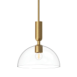 Подвесной светильник с прозрачным полусферическим стеклянным плафоном Alora Mood  варинант исполнения - 1 | Loft Concept в Саратове