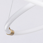 Люстра подвесная с двумя пересекающимися белыми светодиоидными кольцами Luke Lampco Tracer Lamp варинант исполнения - 7 | Loft Concept в Саратове