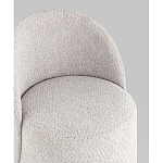 Пуф Loreen со спинкой вращающийся букле светло-серый варинант исполнения - 2 | Loft Concept в Саратове