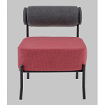 Кресло Ponpoun тёмно-серый бордо варинант исполнения - 4 | Loft Concept в Саратове