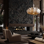 Подвесной светильник с белым фигурным абажуром и мягкими волнистыми краями Cloud Motion  варинант исполнения - 21 | Loft Concept в Саратове