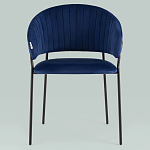 Стул в велюре синего цвета Horizon варинант исполнения - 3 | Loft Concept в Саратове