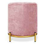 Банкетка овальная пыльно-розовый велюр на 4-х металлических ножках золотого цвета SANJAY варинант исполнения - 3 | Loft Concept в Саратове