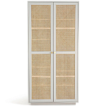 Шкаф с двумя дверцами из плетеного ротанга Tomio Wicker Furniture варинант исполнения - 1 | Loft Concept в Саратове