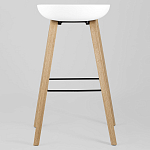 Барный стул на ножках из натурального дерева Boras White варинант исполнения - 4 | Loft Concept в Саратове