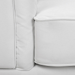 Кресло низкое с мягкой обивкой из велюра на 4-х ножках из массива березы Sophie Armchair white варинант исполнения - 6 | Loft Concept в Саратове