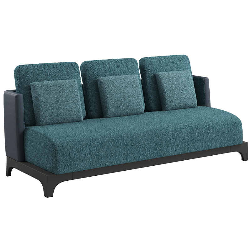 Современный Диван Belmont Sofa Бирюзовый Черный Современный Диван Belmont Sofa Бирюзовый Черный в Саратове | Loft Concept