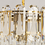 Люстра многоярусная с овальными прозрачными подвесками 36 см Harmonica варинант исполнения - 6 | Loft Concept в Саратове