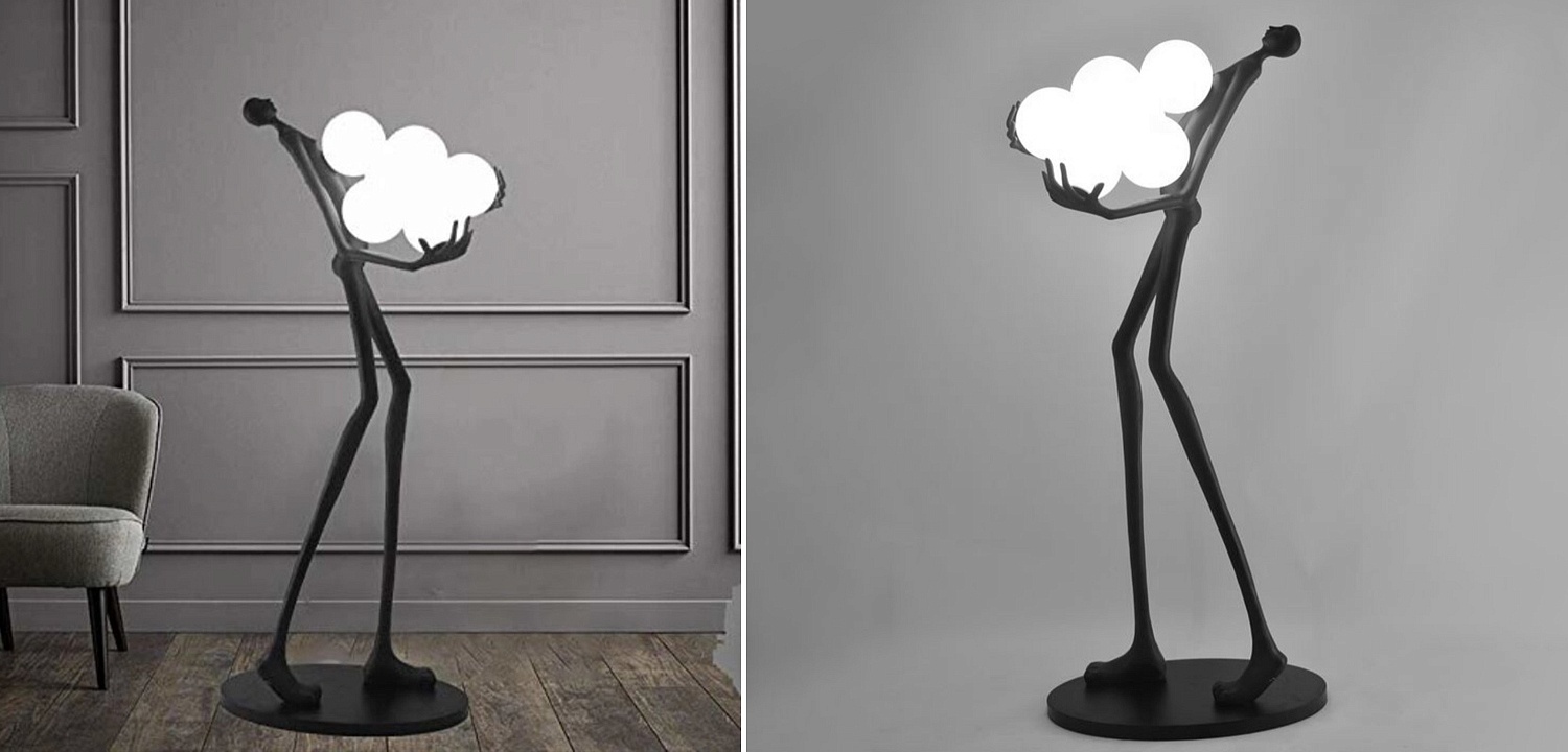 Торшер Man carries light Six Balls Торшер Man carries light Six Balls - Loft-Concept в Саратове