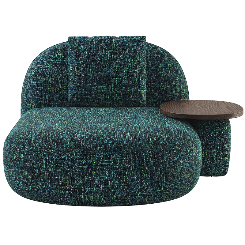 Кушетка Orus с овальным столиком  Изумрудный Орех в Саратове | Loft Concept 