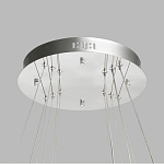 Люстра с тремя кольцами цвета хром и прозрачными хрустальными шарами по периметру Sacramento Transparent Balls Chandelier варинант исполнения - 11 | Loft Concept в Саратове