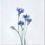 Плитка с узором Васильки варинант исполнения - 2 | Loft Concept в Саратове