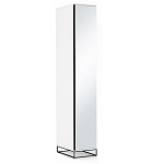 Шкаф-пенал белый с зеркальной дверцей Strict Lines варинант исполнения - 2 | Loft Concept в Саратове