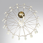 Люстра подвесная из металла с хрустальными прозрачными подвесками Quasar 81 варинант исполнения - 5 | Loft Concept в Саратове