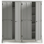 Шкаф серый Silva Grey Cabinet варинант исполнения - 9 | Loft Concept в Саратове