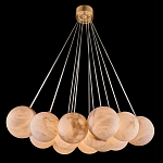 Люстра подвесная круглая с сферическими плафонами из натурального камня Glowing Spheres варинант исполнения - 13 | Loft Concept в Саратове