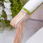 Стул с подлокотниками золотистый из бука с изображением птиц и цветов Blooming Birds 2 варинант исполнения - 2 | Loft Concept в Саратове