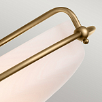 Потолочный светильник со стеклянным плафоном на изогнутых кронштейнах Quoizel  варинант исполнения - 14 | Loft Concept в Саратове