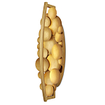 Бра светодиодное из многослойных золотых дисков Metal Disc Chandelier варинант исполнения - 4 | Loft Concept в Саратове