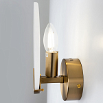 Бра с плафоном из камня в форме диска Ricci Stone Wall Lamp варинант исполнения - 4 | Loft Concept в Саратове