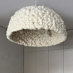Вязаный подвесной светильник из шерсти Dome Wool Lamp  варинант исполнения - 3 | Loft Concept в Саратове
